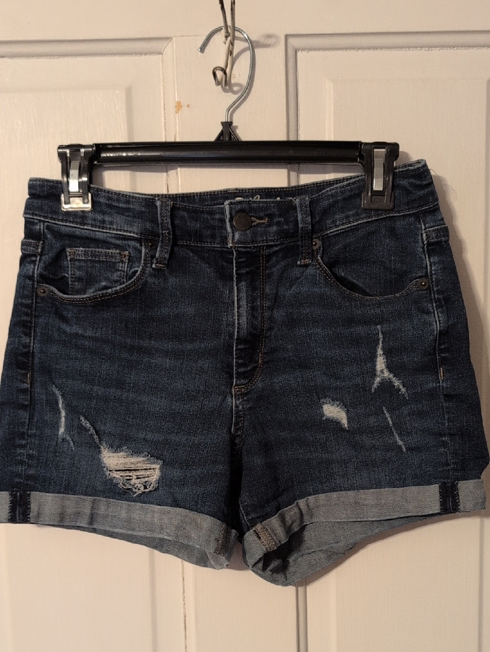Universal Thread Dark Wash Distressed Jean Shorts